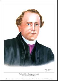 Portrait illustration of Father John Murphy provided by the Division