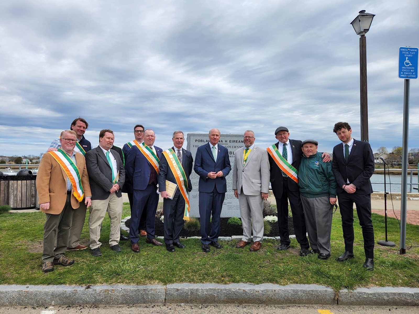 Division members and guests at the Dublin Neighborhood Historical Marker dedication in Plymouth