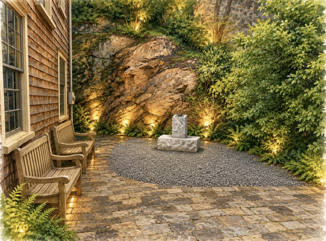 Illustrated concept of the proposed Cohasset memorial setting